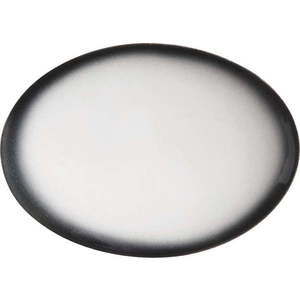 Bílo-černý keramický oválný talíř Maxwell & Williams Caviar, 30 x 22 cm obraz