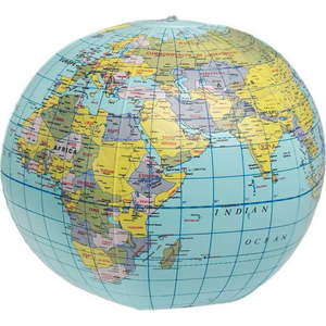 Nafukovací globus Rex London World Map obraz