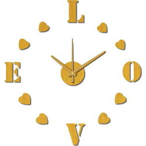 Nástěnné nalepovací hodiny Mauro Ferretti Love, ⌀ 60 cm obraz