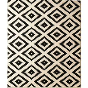 Krémovo-černý koberec Hanse Home Hamla Diamond, 80 x 150 cm obraz