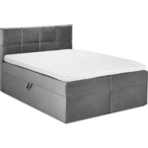 Šedá boxspring postel s úložným prostorem 160x200 cm Mimicry – Mazzini Beds obraz