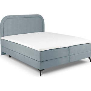 Světle modrá boxspring postel s úložným prostorem 160x200 cm Eclipse – Cosmopolitan Design obraz