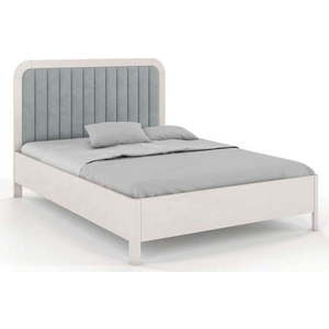 Bílo-šedá dvoulůžková postel z bukového dřeva 160x200 cm Modena – Skandica obraz