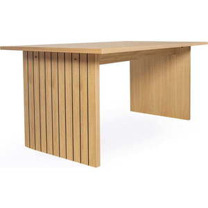 Jídelní stůl s deskou v dubovém dekoru 90x160 cm Stripe – Woodman obraz