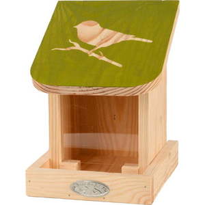 Krmítko pro ptáky z masivní borovice Esschert Design Diapozitiv, délka 17 cm obraz