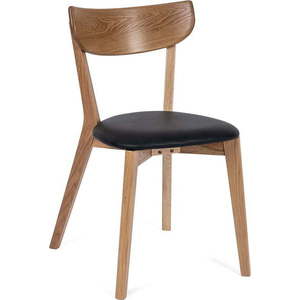 Jídelní židle z dubového dřeva s černým sedákem Arch - Bonami Essentials obraz