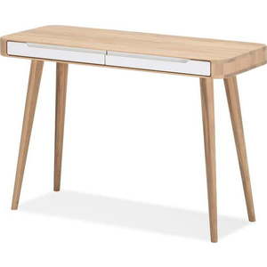 Konzolový stolek z dubového dřeva Gazzda Ena obraz