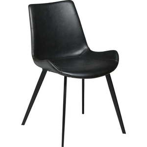 Černá jídelní židle z imitace kůže DAN–FORM Denmark Hype obraz