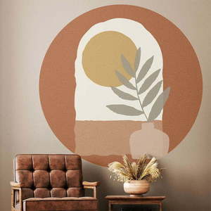 Samolepka na zeď 120x120 cm Sunrise and Olive Branch – Ambiance obraz