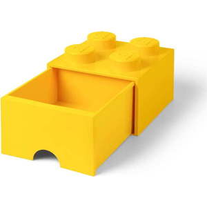 Žlutý úložný box se šuplíkem LEGO® obraz