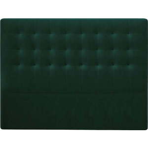 Lahvově zelené čelo postele se sametovým potahem Windsor & Co Sofas Athena, 200 x 120 cm obraz