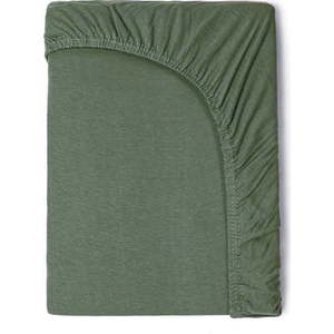 Dětské zelené bavlněné elastické prostěradlo Good Morning, 60 x 120 cm obraz
