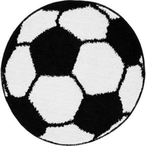 Dětský koberec ve tvaru fotbalového míče Catherine Lansfield It's a Goal, ⌀ 66 cm obraz