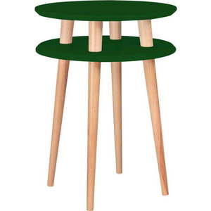 Tmavě zelený odkládací stolek Ragaba Ufo, ⌀ 45 cm obraz
