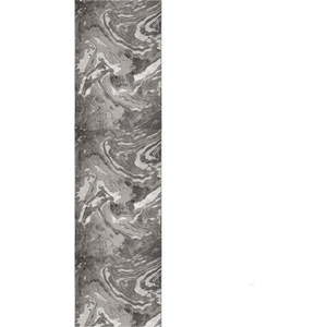Šedý běhoun Flair Rugs Marbled, 80 x 300 cm obraz
