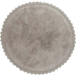 Šedý pratelný kulatý koberec ø 110 cm Perla – Nattiot obraz