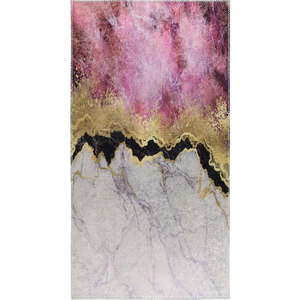 Bílo-růžový pratelný koberec 160x230 cm – Vitaus obraz
