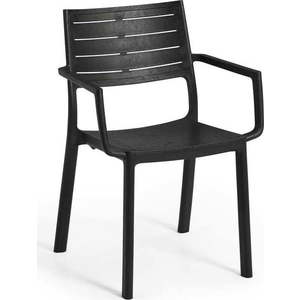 Černá plastová zahradní židle Metaline – Keter obraz