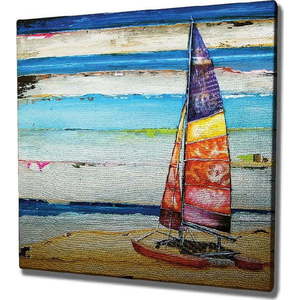 Nástěnný obraz na plátně Boat, 45 x 45 cm obraz