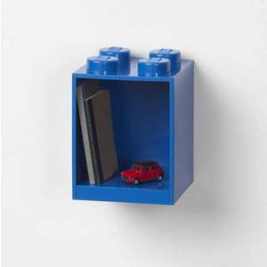 Dětská modrá nástěnná police LEGO® Brick 4 obraz