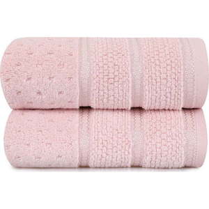 Sada 2 růžových bavlněných ručníků Foutastic Arella, 50 x 90 cm obraz
