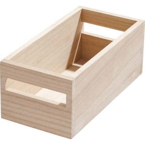 Úložný box ze dřeva paulownia iDesign Eco Handled, 12, 7 x 25, 4 cm obraz