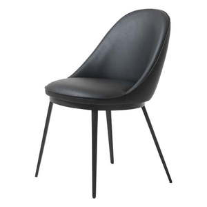 Černá jídelní židle z imitace kůže Unique Furniture Gain obraz
