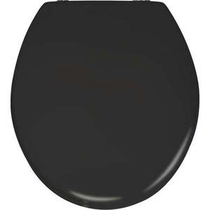Matně černé WC sedátko Wenko Prima, 41 x 38 cm obraz