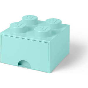 Světle modrý úložný box čtverec LEGO® obraz