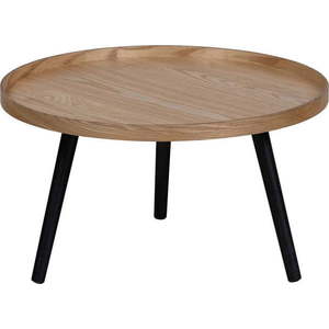 Béžovo-černý konferenční stolek WOOOD Mesa, ø 60 cm obraz