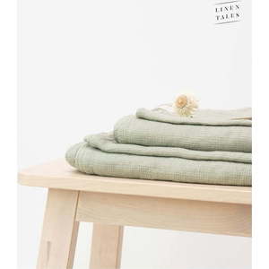 Zelený lněný ručník 65x45 cm - Linen Tales obraz