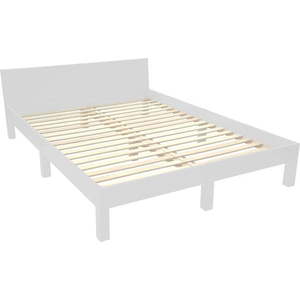 Světle šedá dvoulůžková postel z bukového dřeva s roštem 160x200 cm Dabi – Ragaba obraz