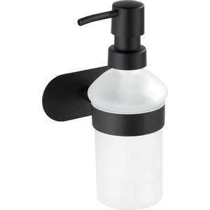 Nástěnný dávkovač na mýdlo s matně černým držákem z nerezové oceli Wenko Orea Turbo-Loc® obraz