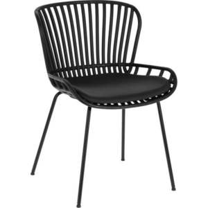 Černá zahradní židle s ocelovou konstrukcí Kave Home Surpik obraz