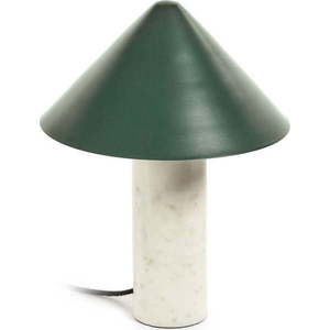 Zelená stolní lampa s kovovým stínidlem (výška 32 cm) Valentine – Kave Home obraz
