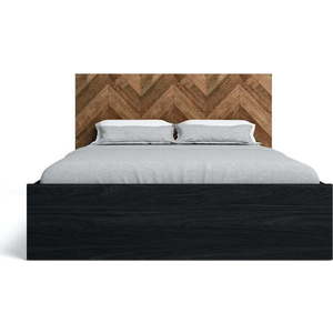 Černá/v přírodní barvě dvoulůžková postel 160x200 cm Gio – Marckeric obraz