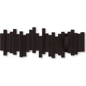Tmavě hnědý plastový nástěnný věšák Sticks – Umbra obraz