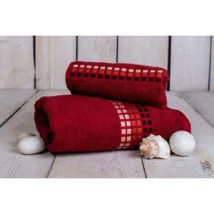 Červený bavlněný ručník 100x50 cm Darwin - My House obraz