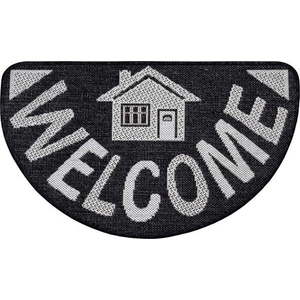 Antracitově šedá rohožka Hanse Home Weave Big Welcome, 50 x 80 cm obraz