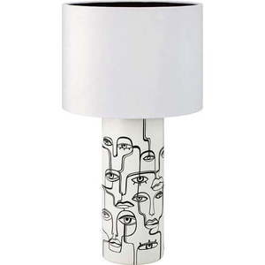 Bílá stolní lampa s potiskem Markslöjd Family, výška 61, 5 cm obraz