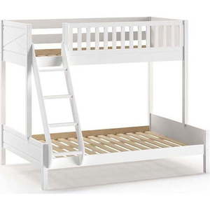 Bílá patrová dětská postel 140x200/90x200 cm Scott - Vipack obraz