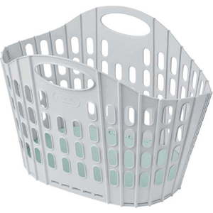 Šedo-zelený složitelný koš na prádlo Addis Flat Folding Laundry Basket obraz
