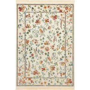 Krémový koberec z viskózy 195x300 cm Oriental Flowers – Nouristan obraz
