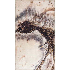 Krémovo-hnědý pratelný koberec běhoun 200x80 cm - Vitaus obraz