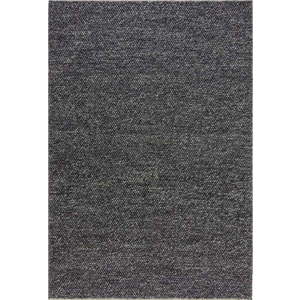 Tmavě šedý vlněný koberec Flair Rugs Minerals, 80 x 150 cm obraz