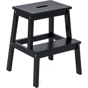 Černá stolička z kaučukového dřeva Corg - Bonami Essentials obraz