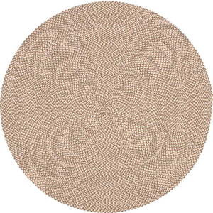 Béžový koberec z recyklovaného plastu Kave Home Rodhe, ø 150 cm obraz