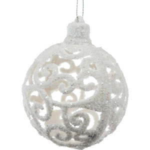 Stříbrná závěsná vánoční dekorace Dakls obraz