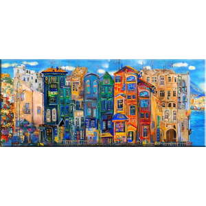 Obraz Tablo Center Colorful Houses, 140 x 60 cm obraz