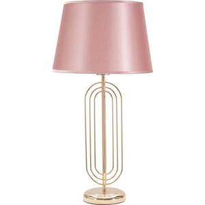 Růžová stolní lampa Mauro Ferretti Krista, výška 64 cm obraz